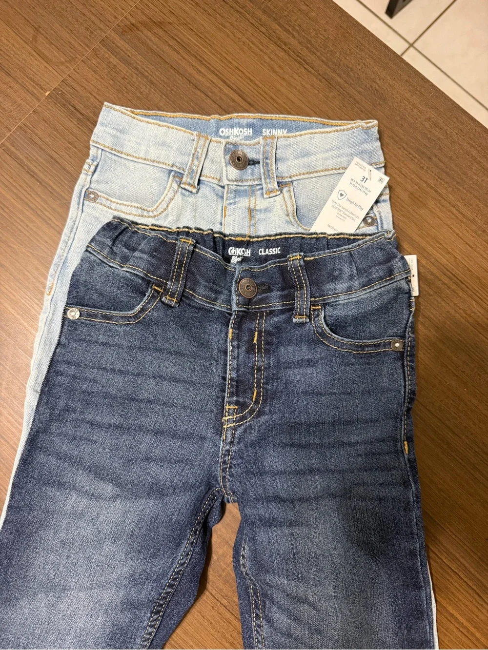 OshKosh B'Gosh Boys Light & Dark Wash Jeans